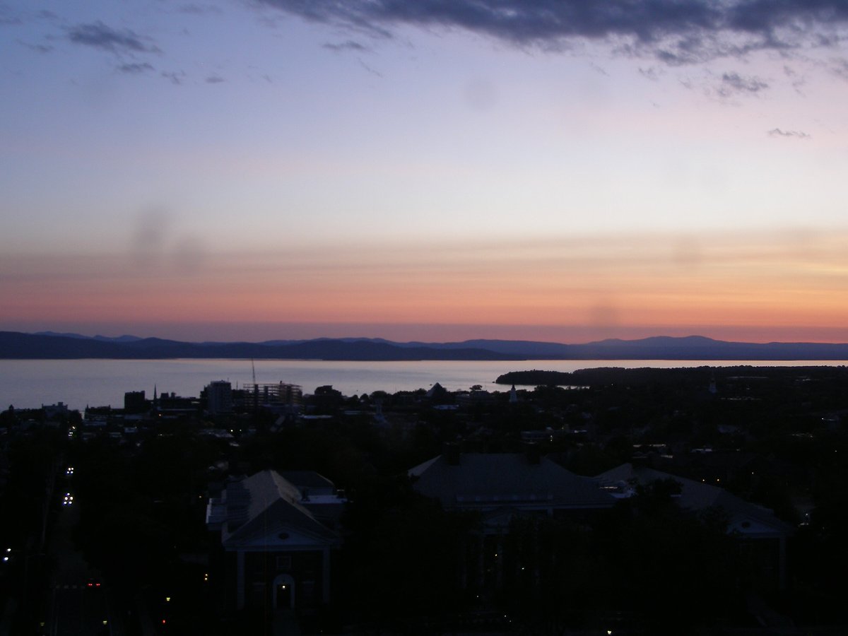 Right view, Burlington sunset on Monday, June 2, 2025