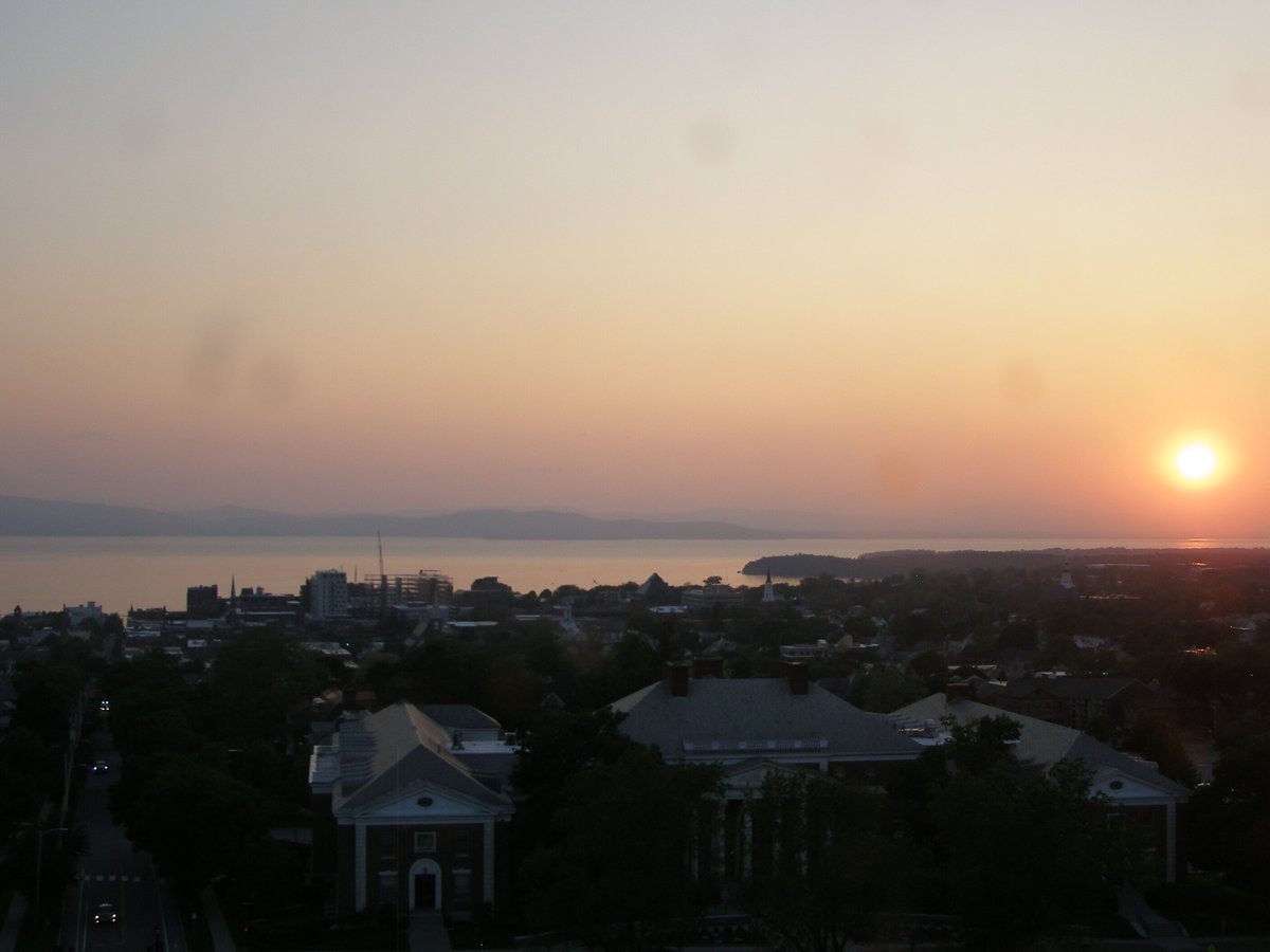 Right view, Burlington sunset on Wednesday, June 4, 2025