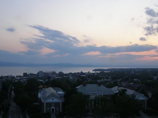 Burlington sunset on Thursday, June 12, 2025 at 8:44 PM EDT