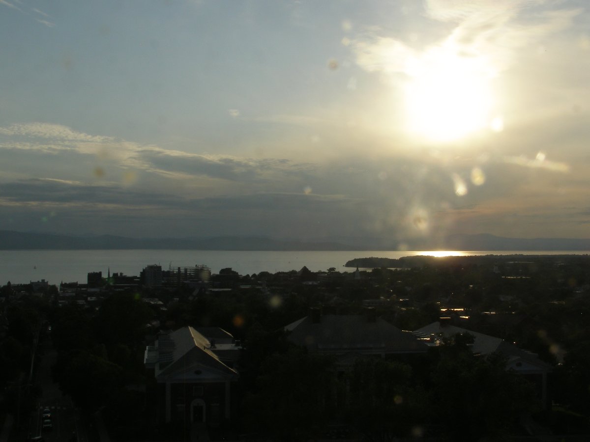 Right view, Burlington sunset on Friday, June 13, 2025