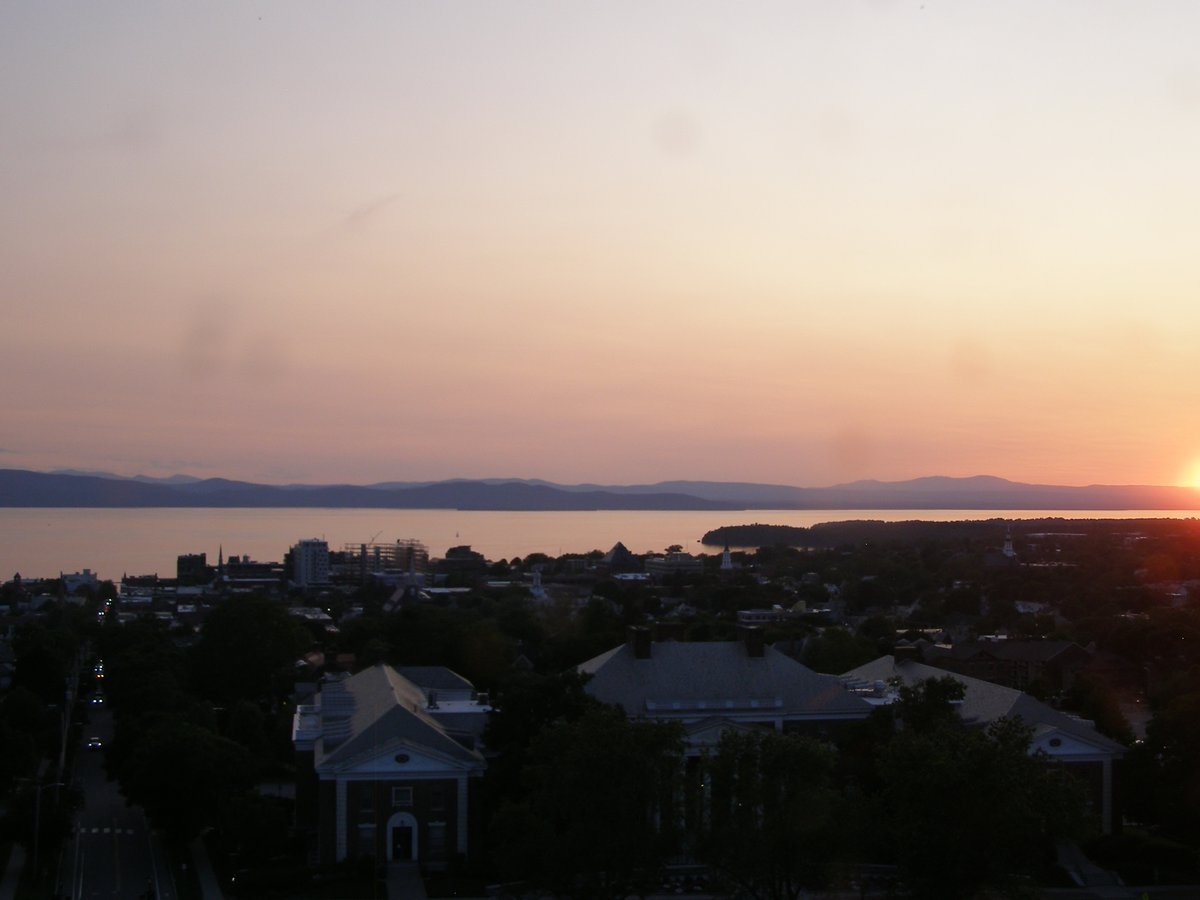 Right view, Burlington sunset on Saturday, June 14, 2025