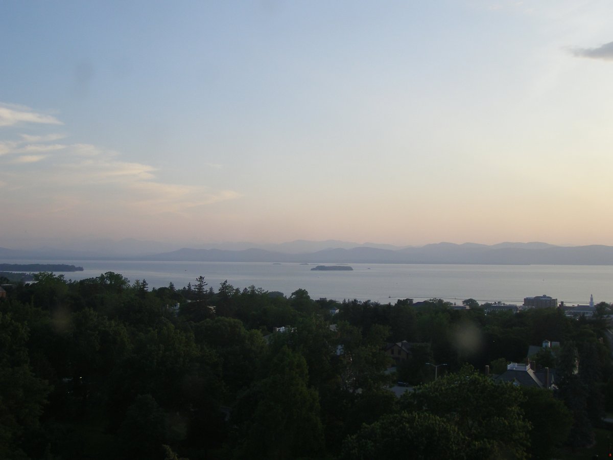 Left view, Burlington sunset on Monday, June 16, 2025