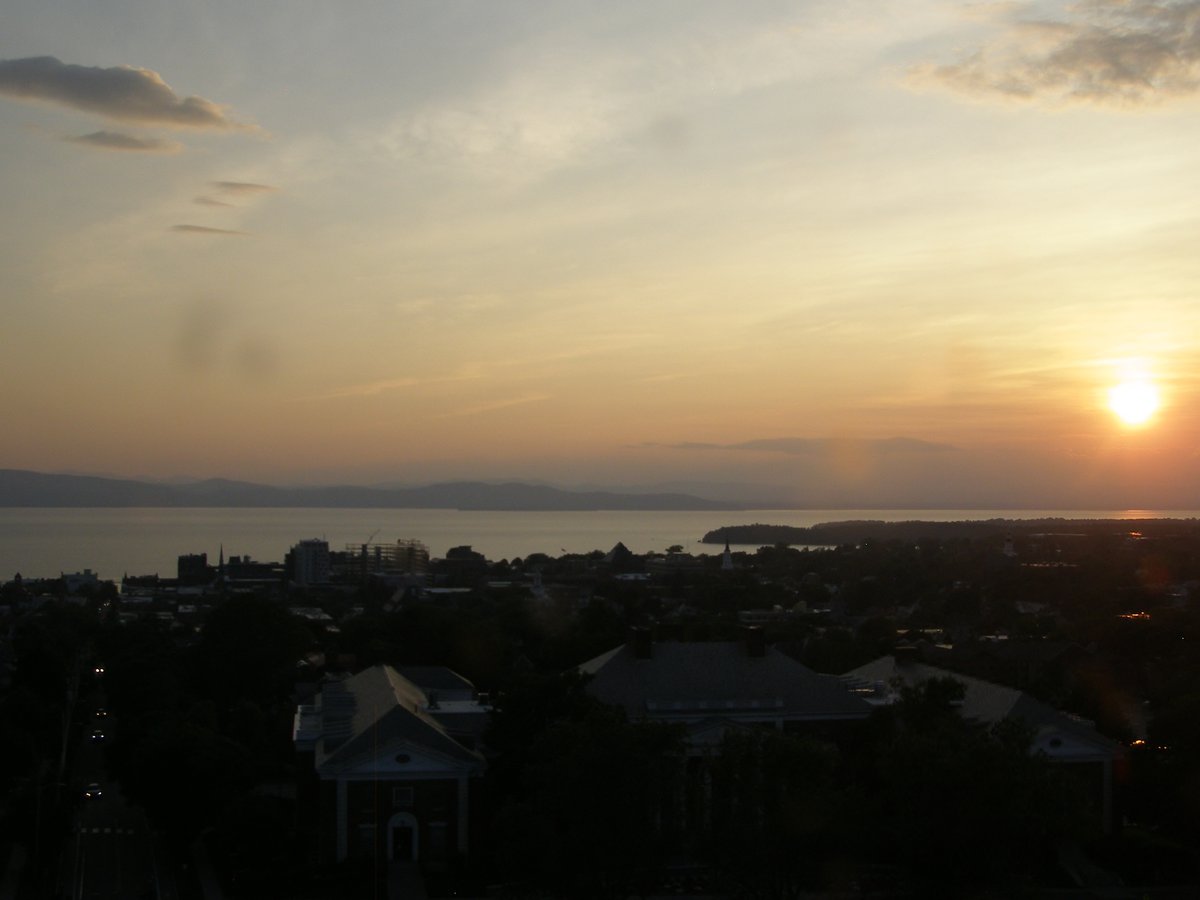Right view, Burlington sunset on Monday, June 16, 2025