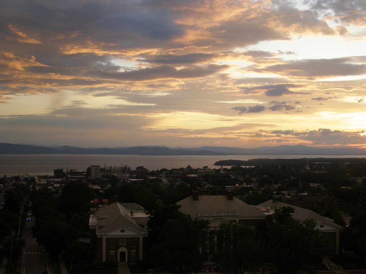 Right view, Burlington sunset on Thursday, June 19, 2025