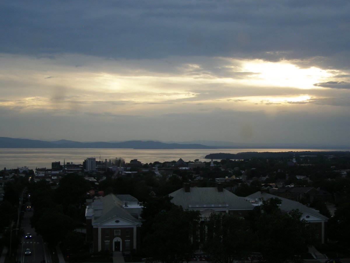 Right view, Burlington sunset on Saturday, June 21, 2025
