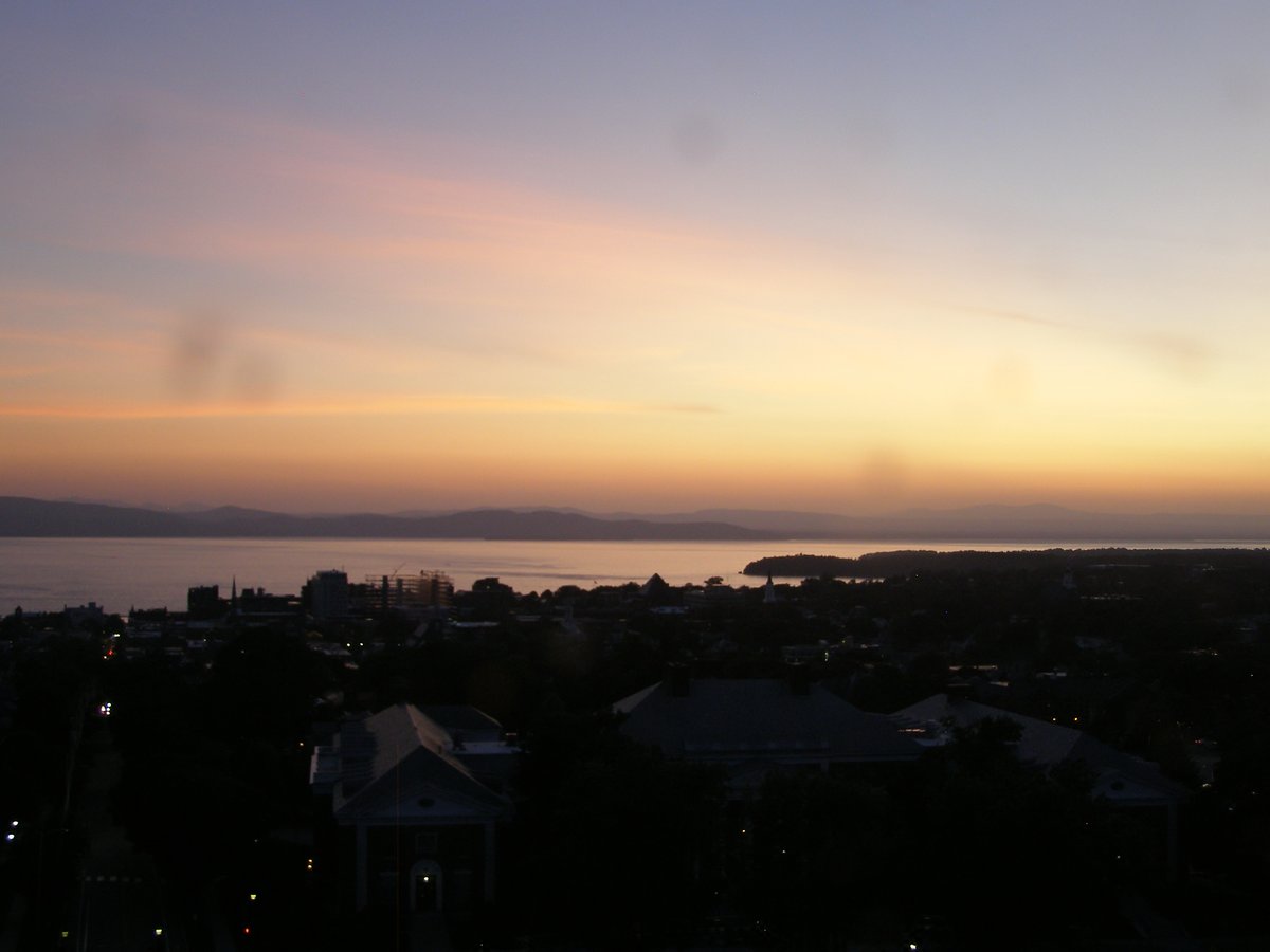 Right view, Burlington sunset on Monday, June 23, 2025