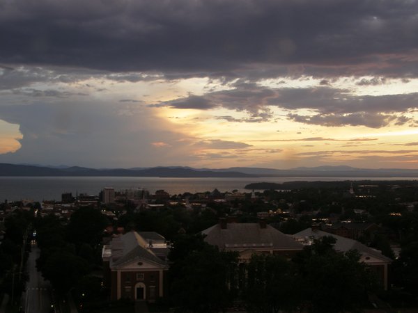 Burlington sunset on Tuesday, June 24, 2025 at 8:58 PM EDT