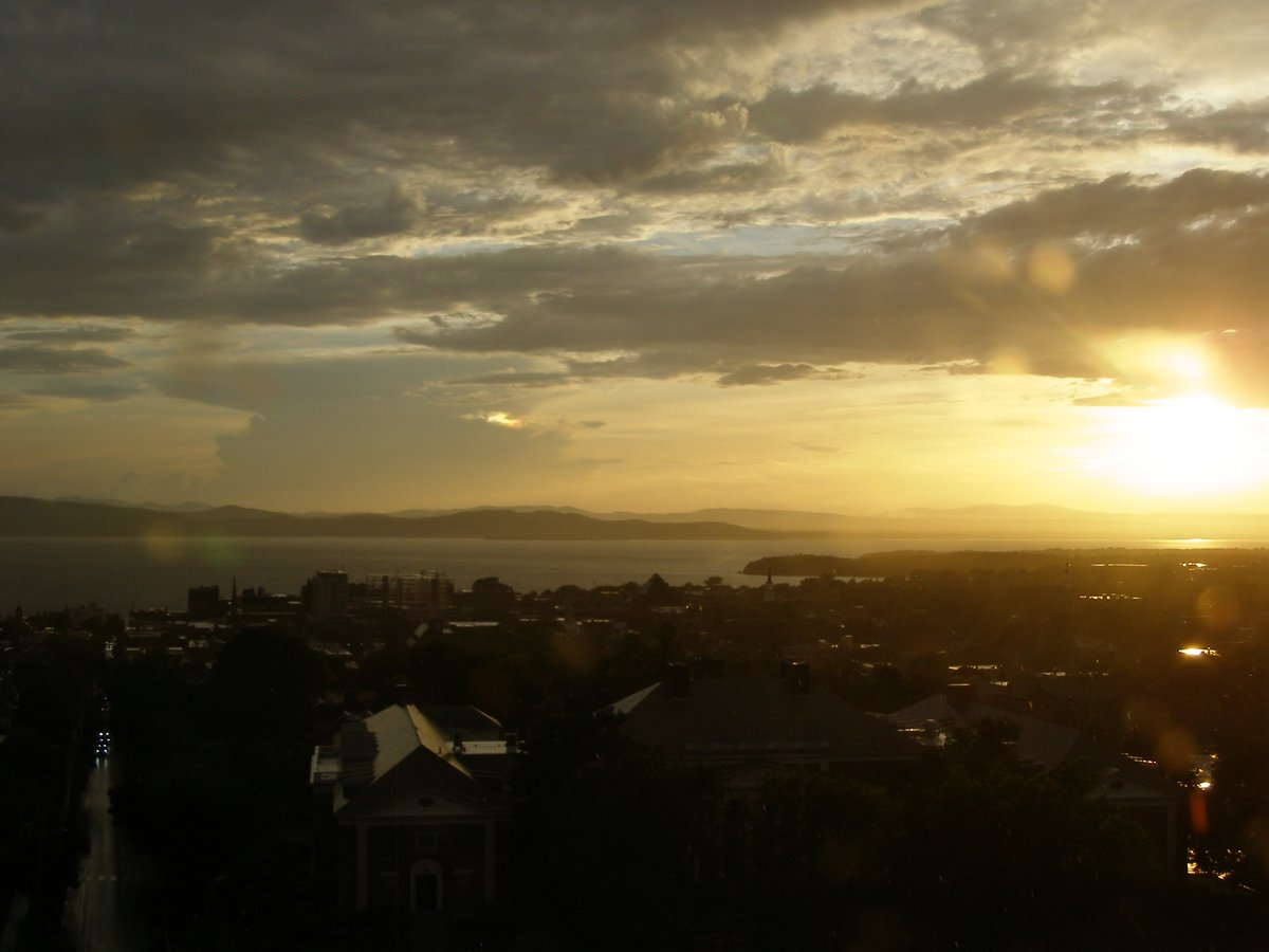 Right view, Burlington sunset on Tuesday, June 24, 2025