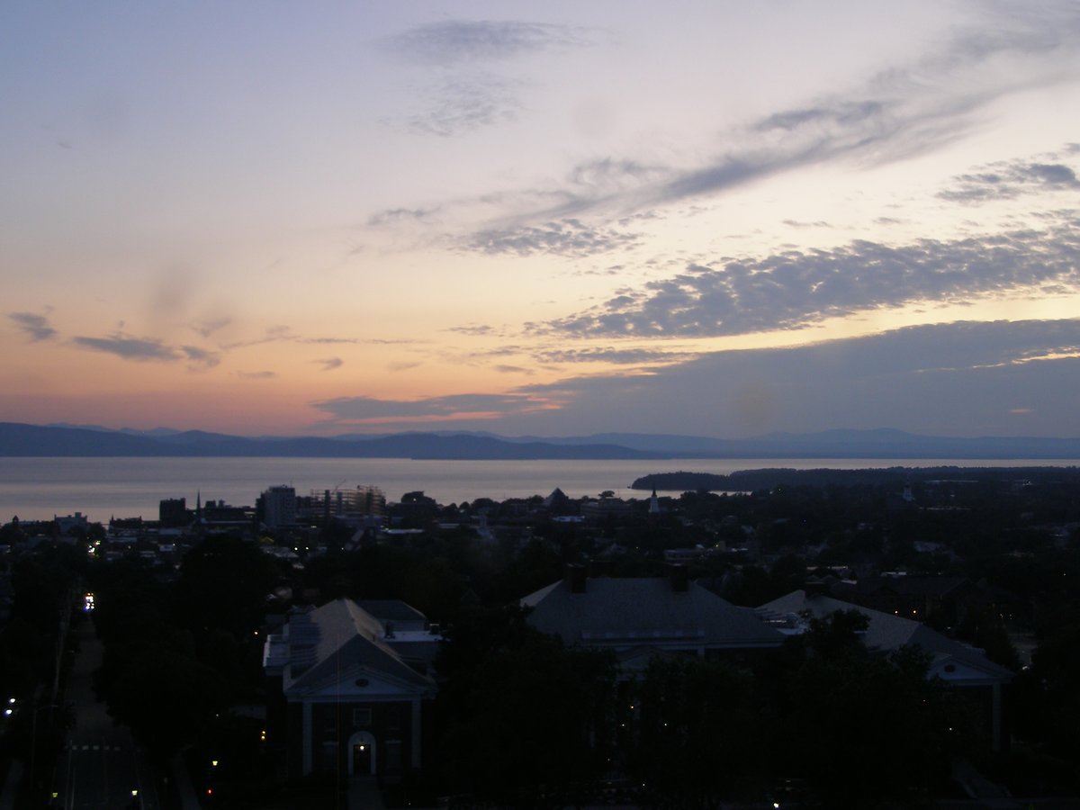 Right view, Burlington sunset on Wednesday, June 25, 2025