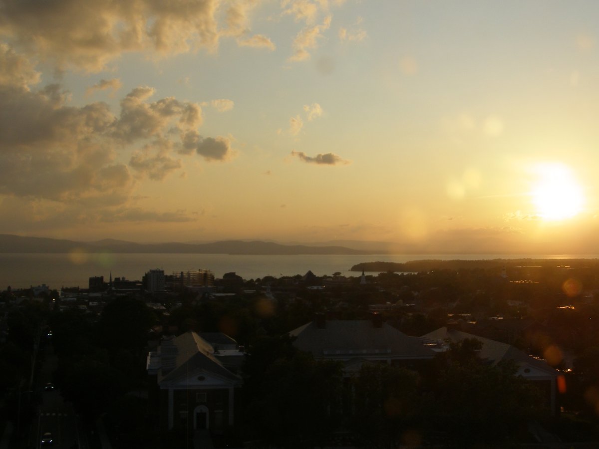 Right view, Burlington sunset on Saturday, June 28, 2025