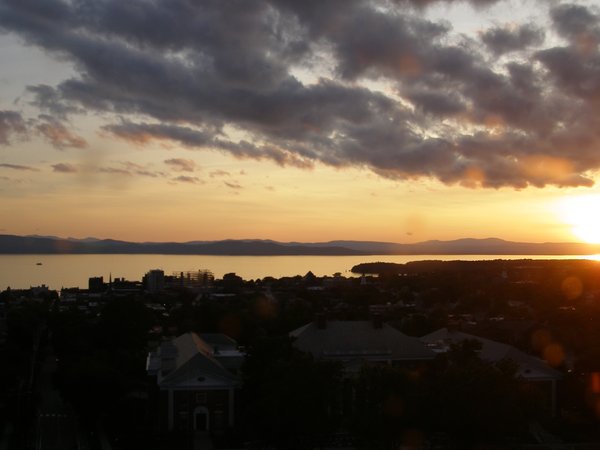 Burlington sunset on Sunday, June 29, 2025 at 8:43 PM EDT