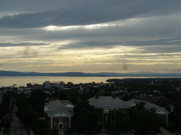 Burlington sunset on Tuesday, July 1, 2025 at 6:58 PM EDT