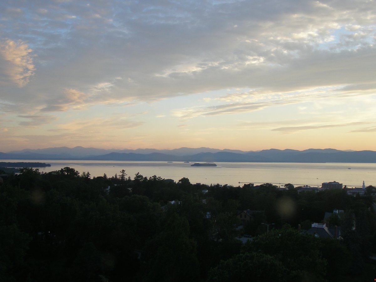 Left view, Burlington sunset on Tuesday, July 1, 2025