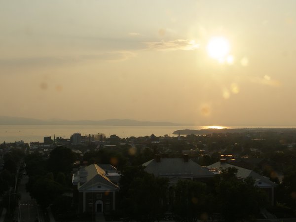 Burlington sunset on Wednesday, July 2, 2025 at 7:43 PM EDT