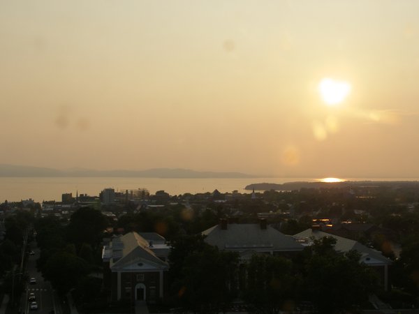 Burlington sunset on Wednesday, July 2, 2025 at 7:58 PM EDT