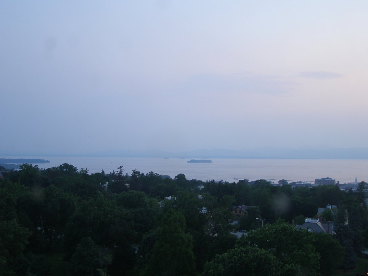 Left view, Burlington sunset on Wednesday, July 2, 2025