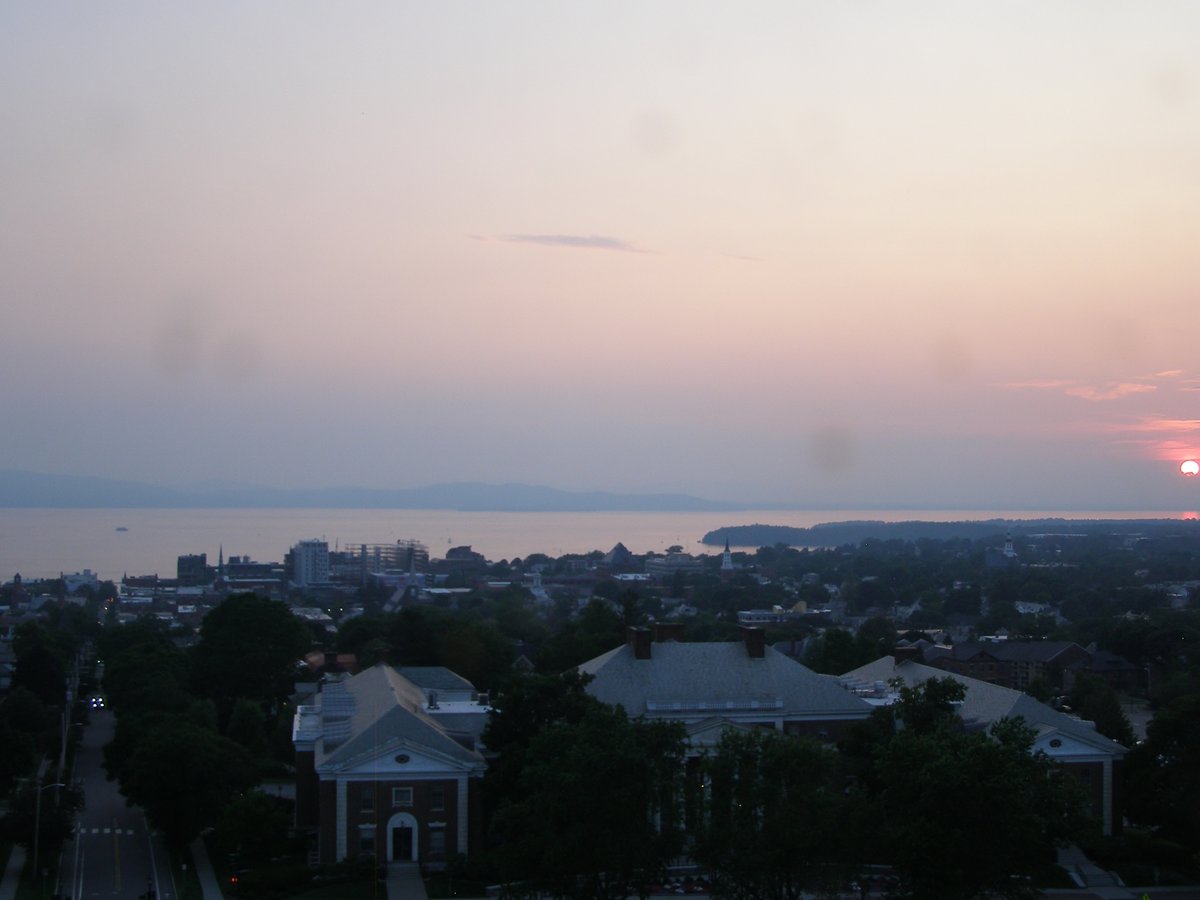 Right view, Burlington sunset on Wednesday, July 2, 2025
