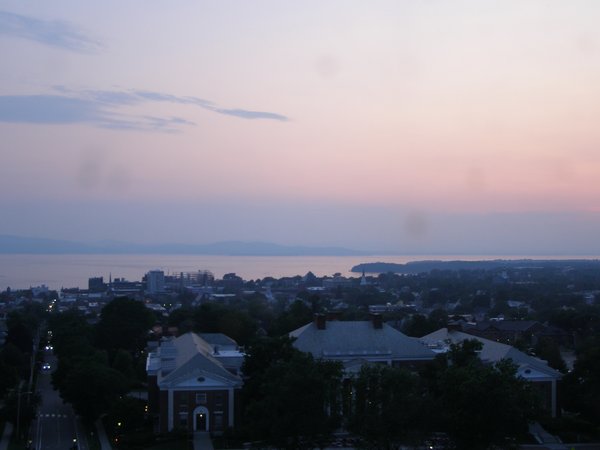 Burlington sunset on Wednesday, July 2, 2025 at 8:58 PM EDT