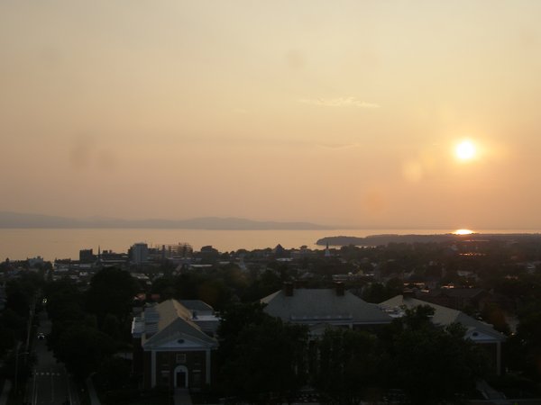 Burlington sunset on Wednesday, July 2, 2025 at 8:13 PM EDT