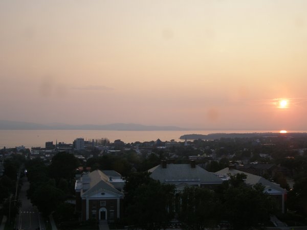 Burlington sunset on Wednesday, July 2, 2025 at 8:28 PM EDT