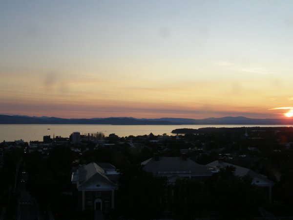 Burlington sunset on Friday, July 4, 2025 at 8:43 PM EDT