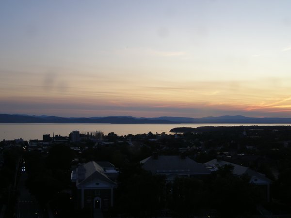 Burlington sunset on Friday, July 4, 2025 at 8:58 PM EDT