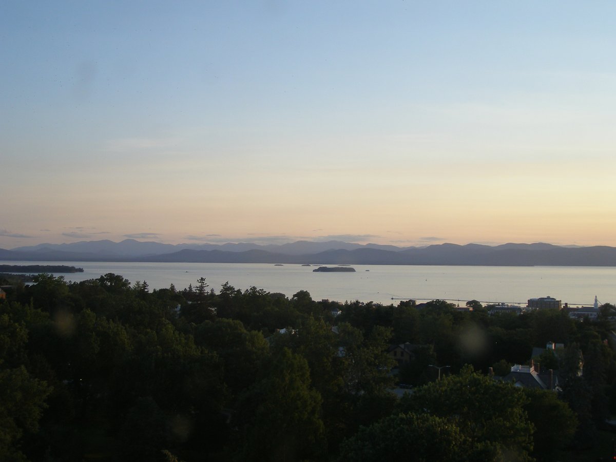 Left view, Burlington sunset on Friday, July 4, 2025