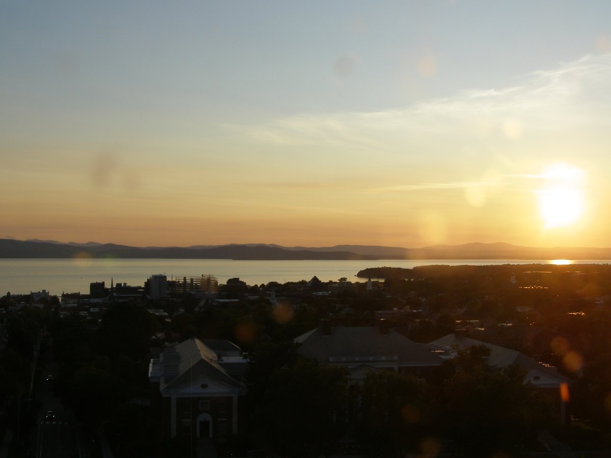 Right view, Burlington sunset on Friday, July 4, 2025