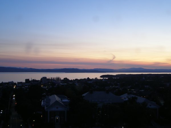 Burlington sunset on Friday, July 4, 2025 at 9:13 PM EDT