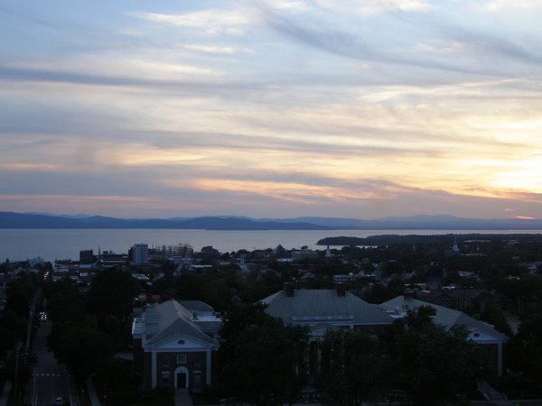 Burlington sunset on Saturday, July 5, 2025 at 8:43 PM EDT