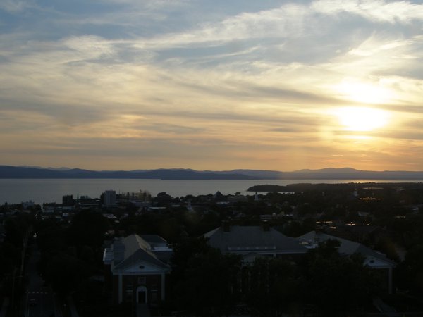 Burlington sunset on Saturday, July 5, 2025 at 8:13 PM EDT