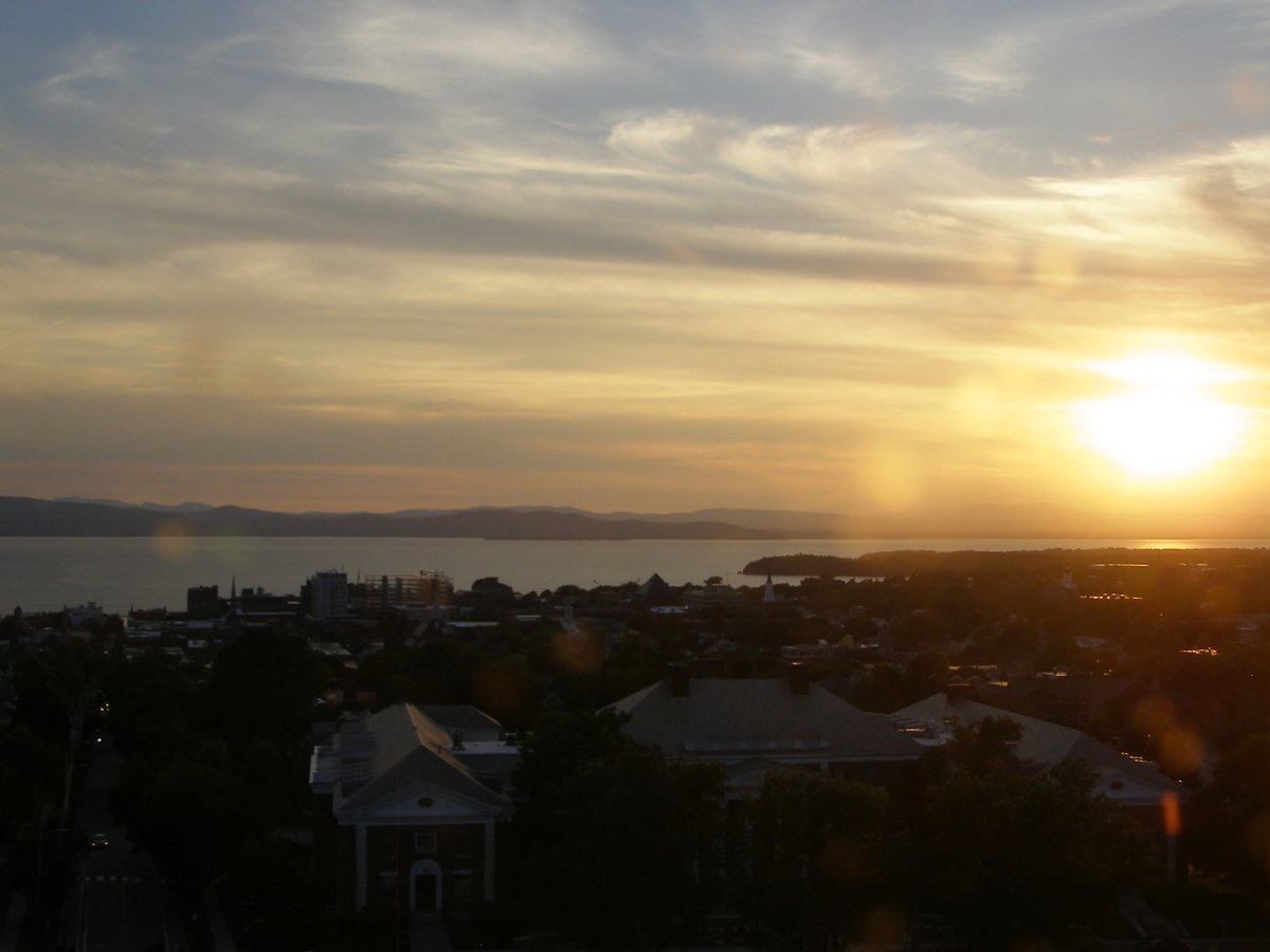 Right view, Burlington sunset on Saturday, July 5, 2025
