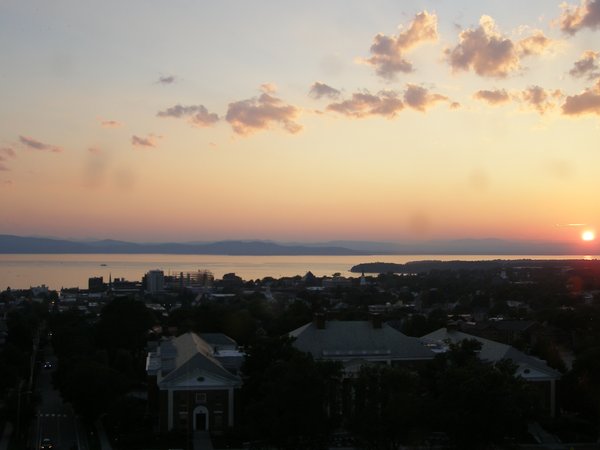 Burlington sunset on Sunday, July 6, 2025 at 8:43 PM EDT