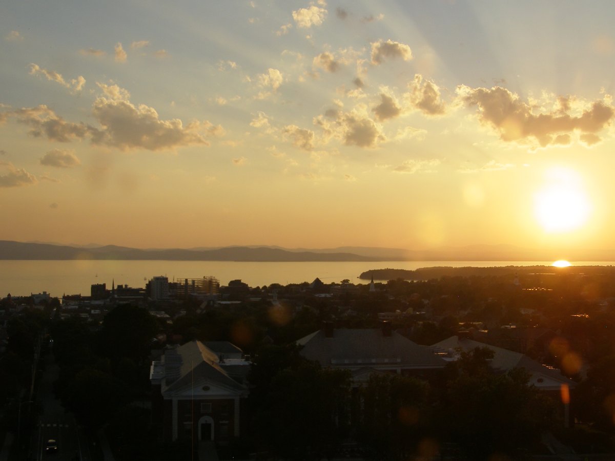 Right view, Burlington sunset on Sunday, July 6, 2025