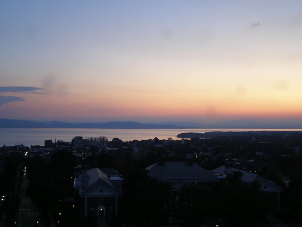Burlington sunset on Sunday, July 6, 2025 at 9:13 PM EDT
