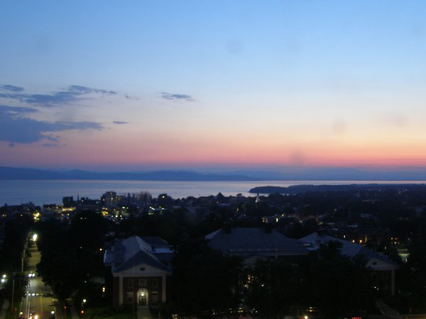 Burlington sunset on Sunday, July 6, 2025 at 9:28 PM EDT