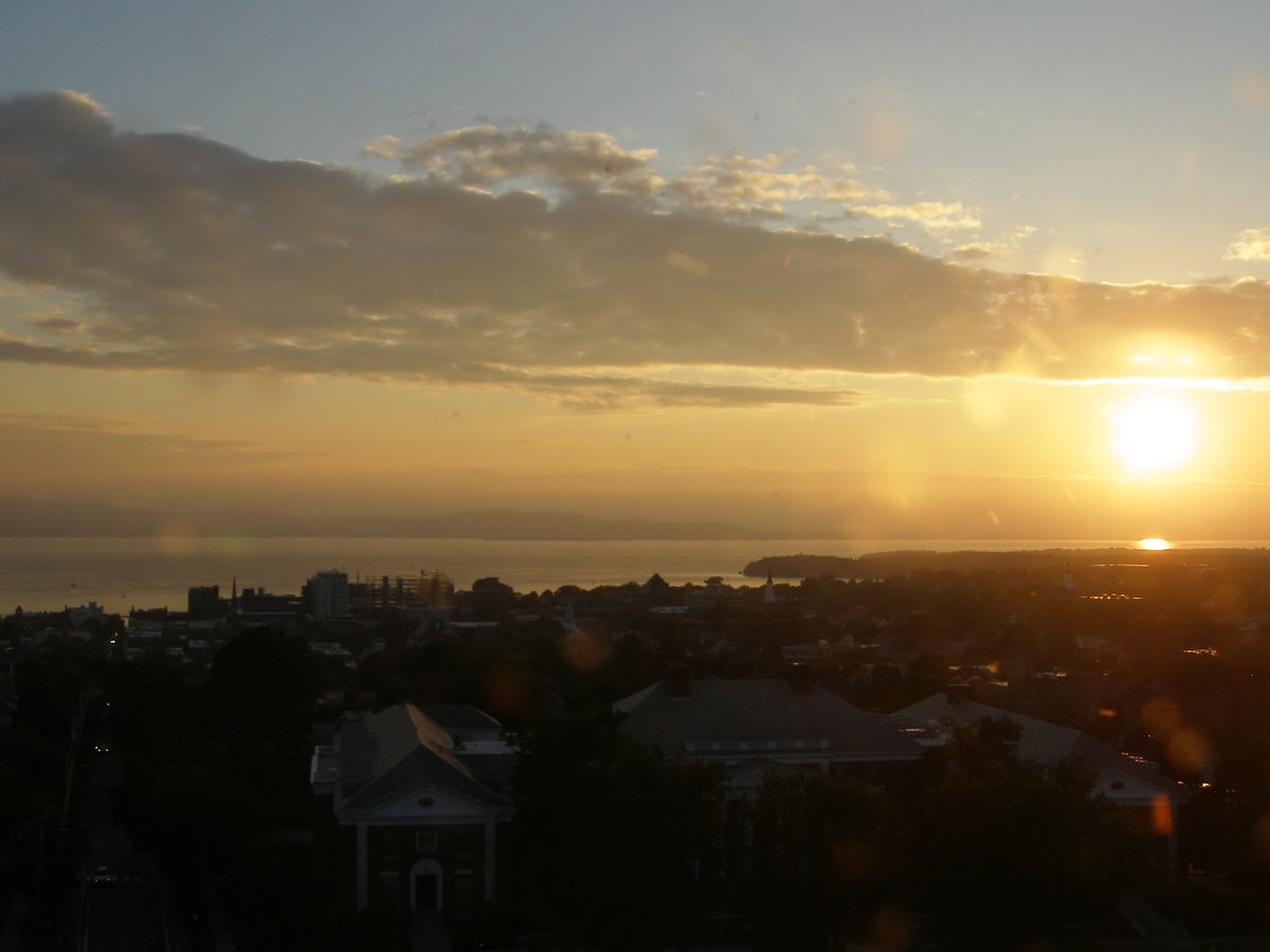 Right view, Burlington sunset on Tuesday, July 8, 2025