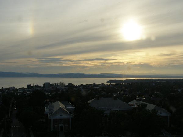 Burlington sunset on Wednesday, July 9, 2025 at 7:43 PM EDT