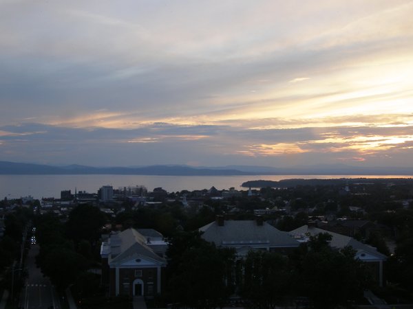 Burlington sunset on Wednesday, July 9, 2025 at 8:43 PM EDT