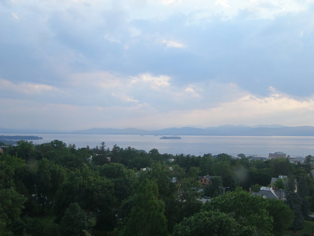 Left view, Burlington sunset on Friday, July 11, 2025