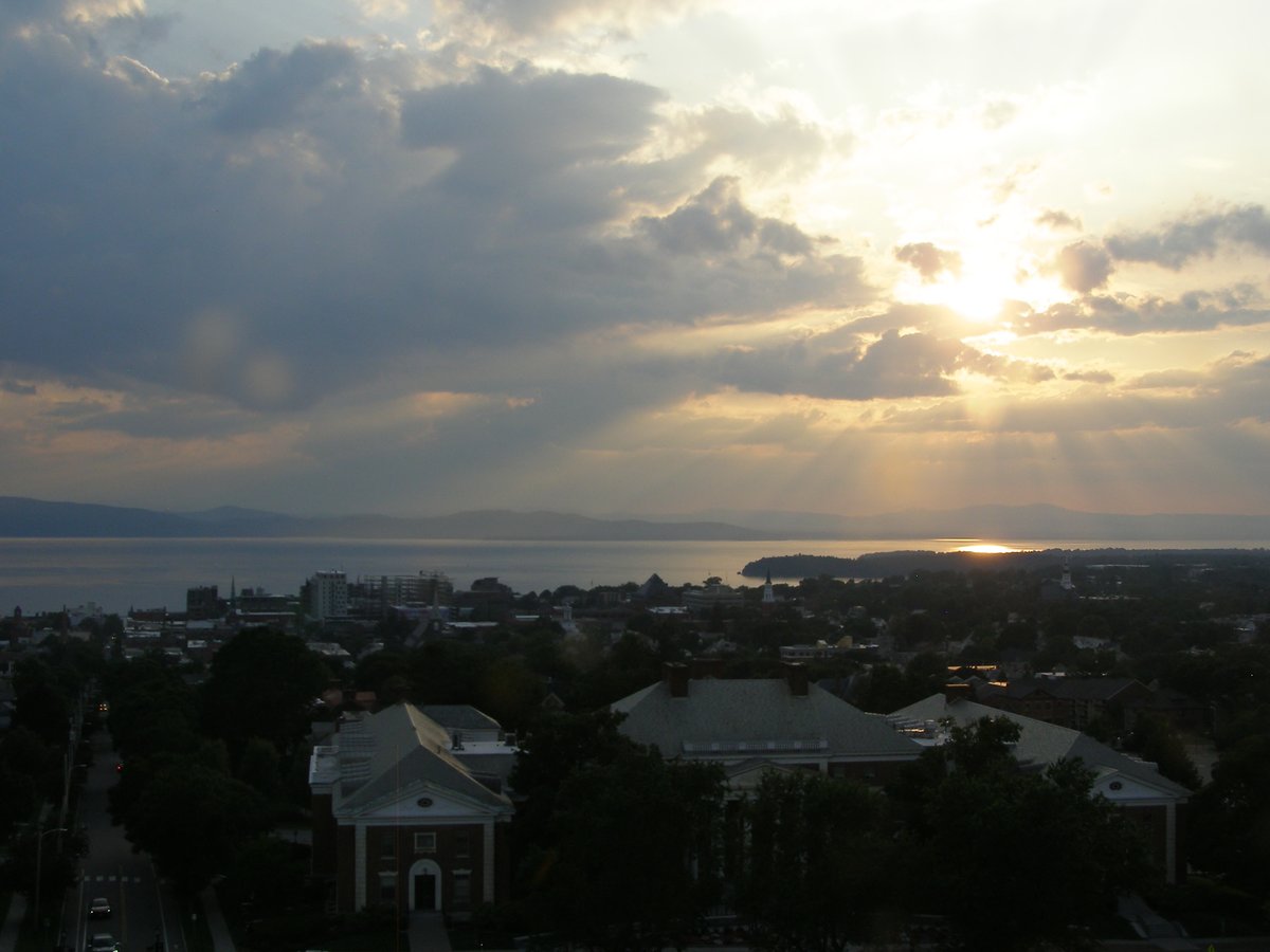 Right view, Burlington sunset on Friday, July 11, 2025