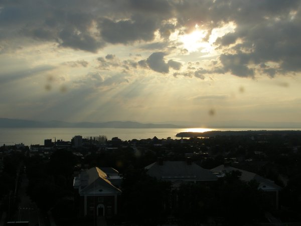 Burlington sunset on Friday, July 11, 2025 at 7:28 PM EDT