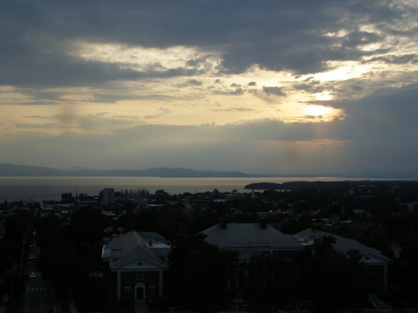 Burlington sunset on Saturday, July 12, 2025 at 7:58 PM EDT