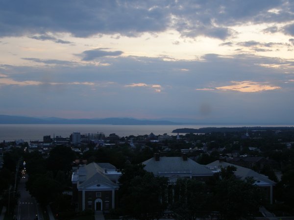 Burlington sunset on Saturday, July 12, 2025 at 8:43 PM EDT