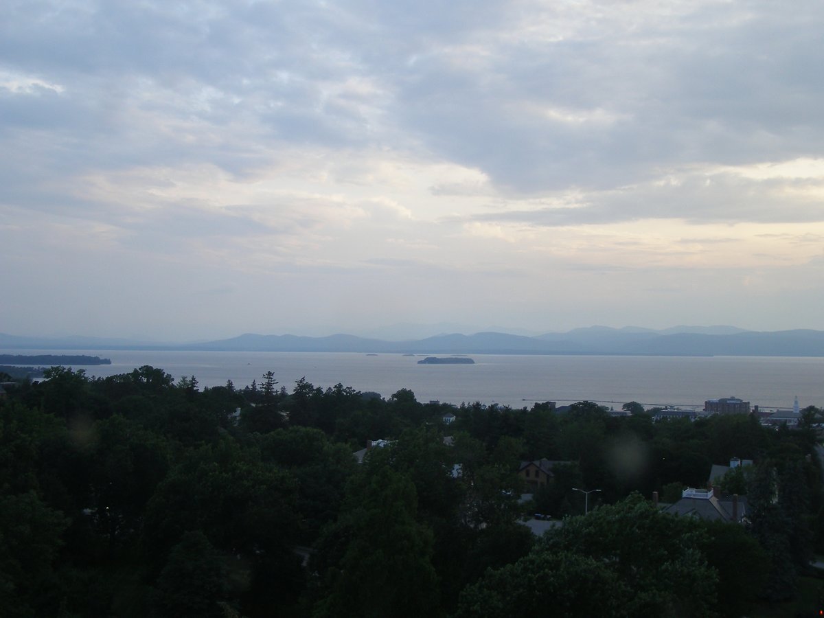 Left view, Burlington sunset on Saturday, July 12, 2025