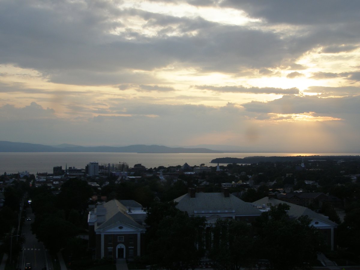 Right view, Burlington sunset on Saturday, July 12, 2025