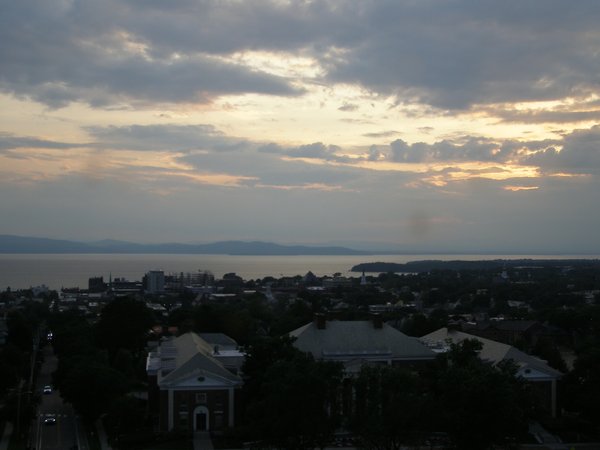 Burlington sunset on Saturday, July 12, 2025 at 8:28 PM EDT