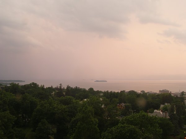 Burlington sunset on Sunday, July 13, 2025 at 8:43 PM EDT