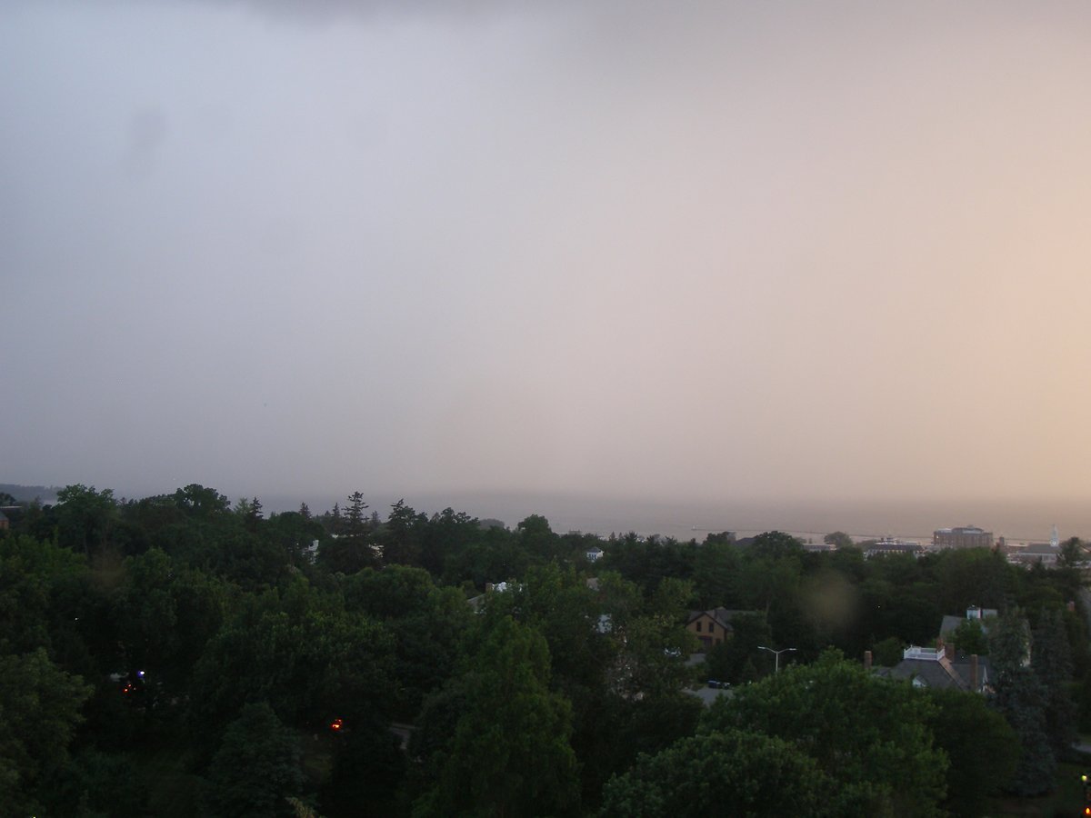Left view, Burlington sunset on Sunday, July 13, 2025