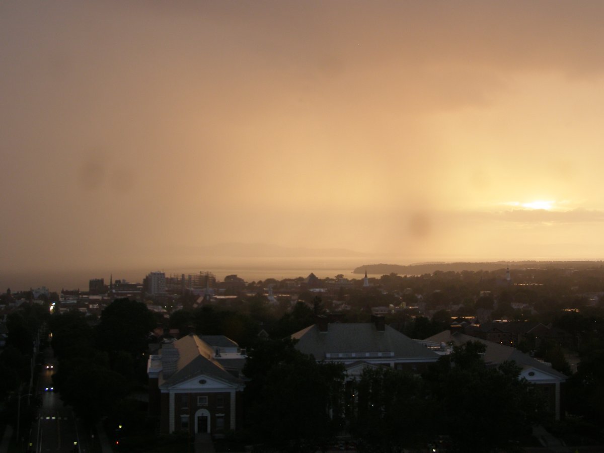 Right view, Burlington sunset on Sunday, July 13, 2025
